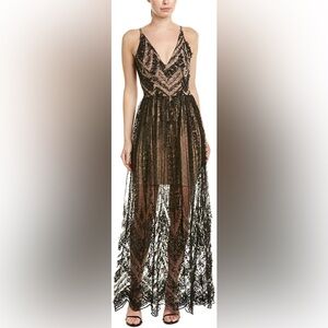 Dress the Population Black Lace Dress